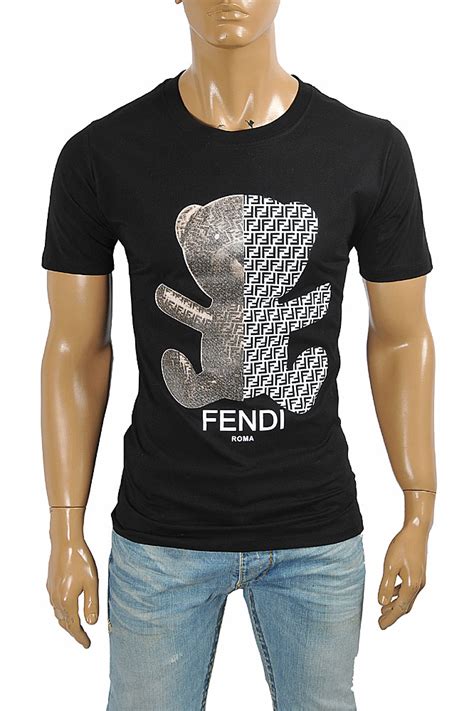 fendi bear t shirt|fendi oversized t shirt.